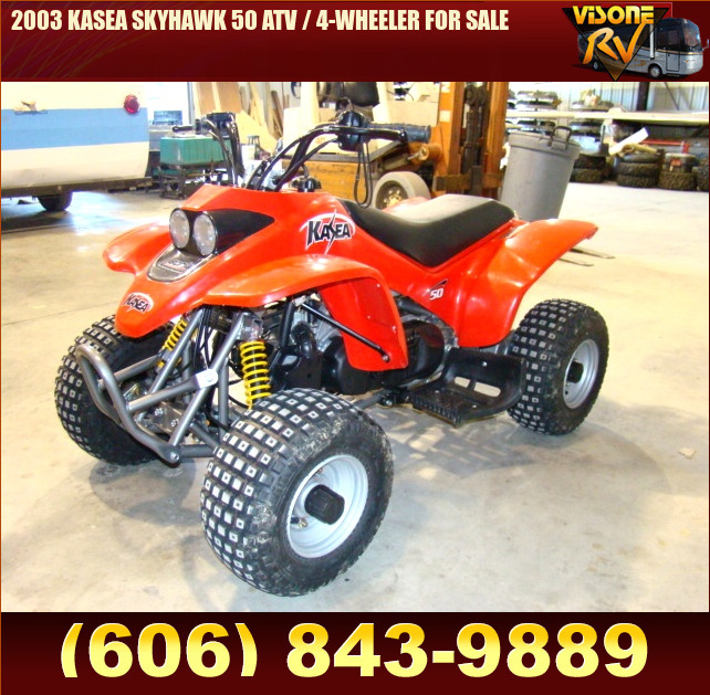Salvage RV Parts 2003 KASEA SKYHAWK 50 ATV / 4WHEELER FOR SALE ATV UTVs Boats Golf Carts and