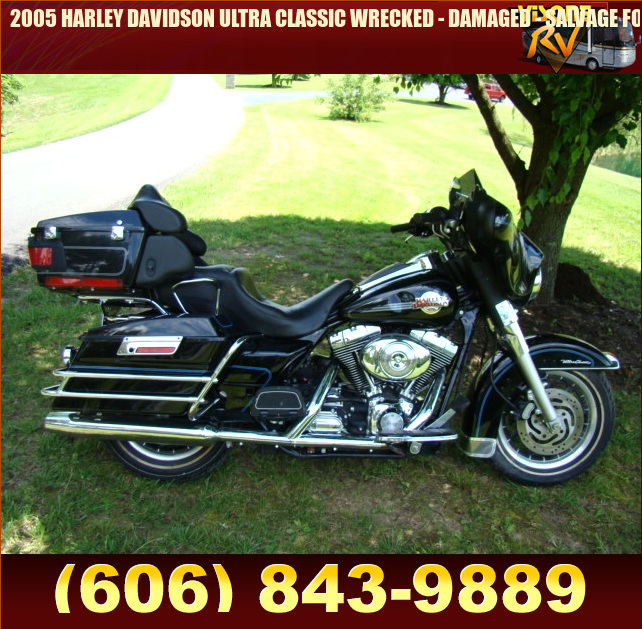 Salvage RV Parts 2005 HARLEY DAVIDSON ULTRA CLASSIC WRECKED DAMAGED