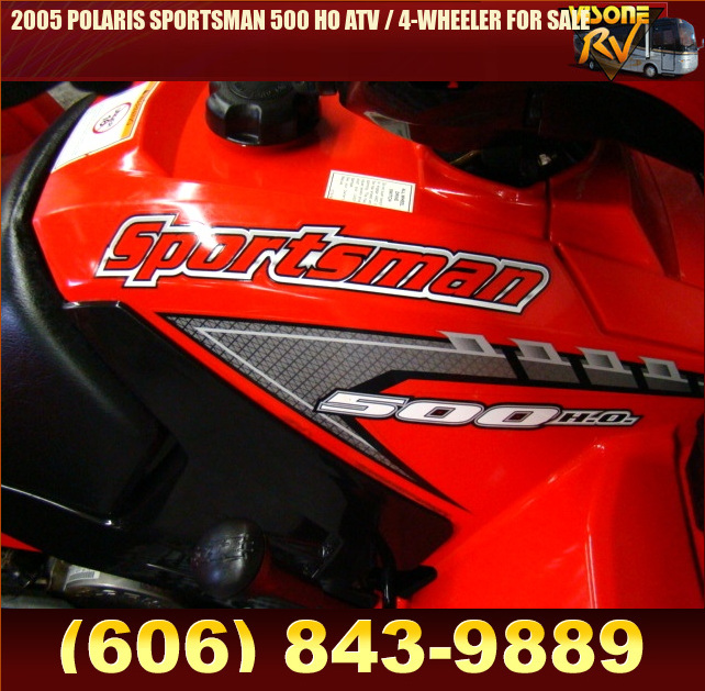 Salvage RV Parts 2005 POLARIS SPORTSMAN 500 HO ATV / 4WHEELER FOR SALE ATV UTVs Boats Golf