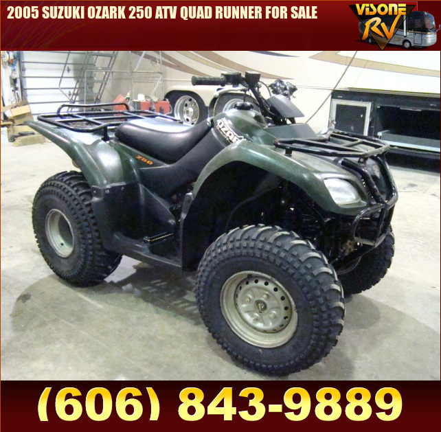 Salvage RV Parts 2005 SUZUKI OZARK 250 ATV QUAD RUNNER FOR SALE ATV