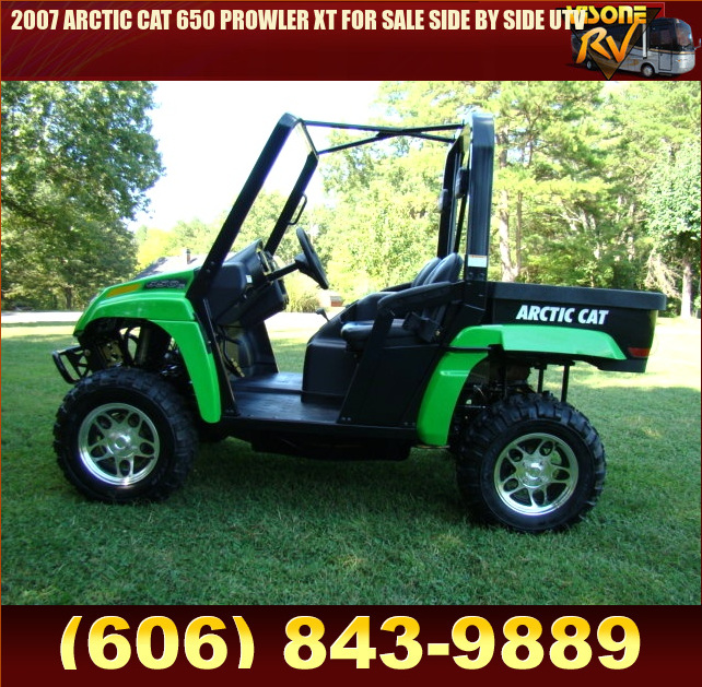 Salvage RV Parts 2007 ARCTIC CAT 650 PROWLER XT FOR SALE SIDE BY SIDE