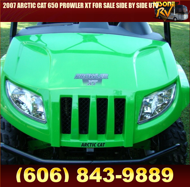 Salvage RV Parts 2007 ARCTIC CAT 650 PROWLER XT FOR SALE SIDE BY SIDE