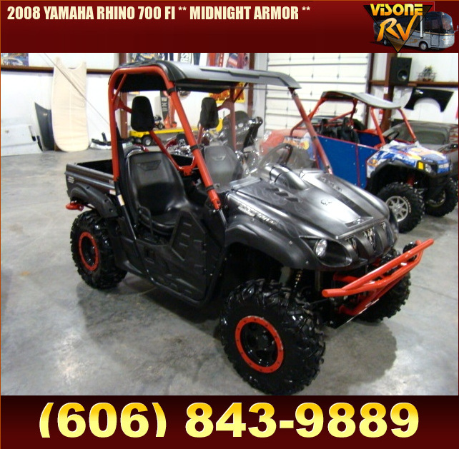 Salvage RV Parts 2008 YAMAHA RHINO 700 FI ** MIDNIGHT ARMOR ** ATV UTVs