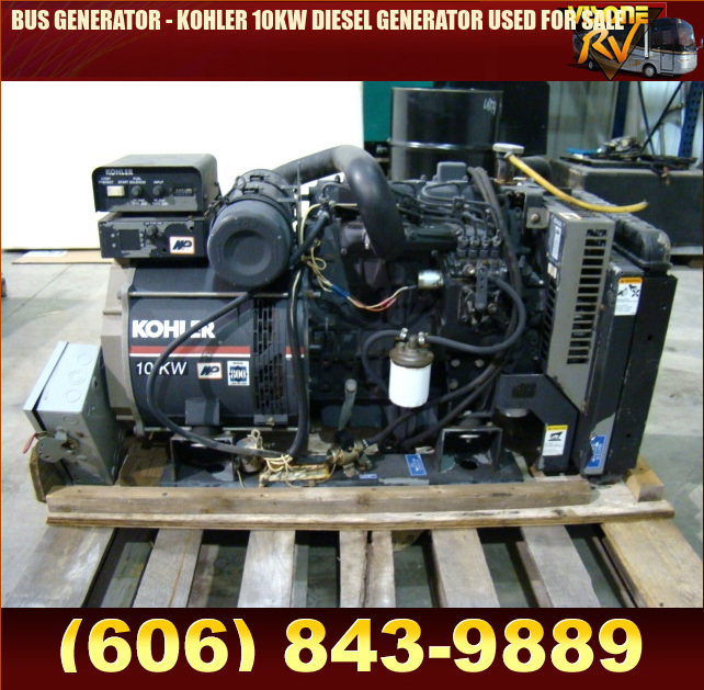 Salvage RV Parts BUS GENERATOR KOHLER 10KW DIESEL GENERATOR USED FOR SALE Auto Parts RV Parts
