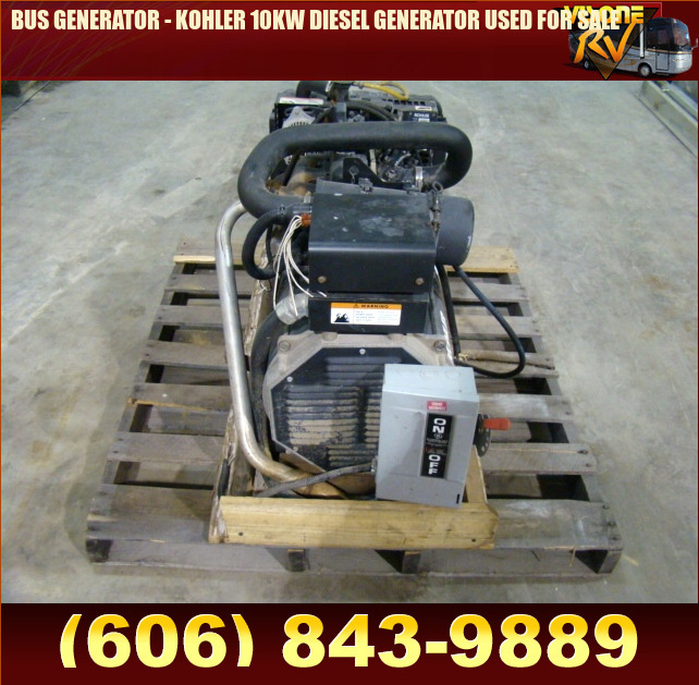Salvage RV Parts BUS GENERATOR KOHLER 10KW DIESEL GENERATOR USED FOR SALE Auto Parts RV Parts