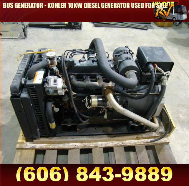 Salvage RV Parts BUS GENERATOR KOHLER 10KW DIESEL GENERATOR USED FOR SALE Auto Parts RV Parts