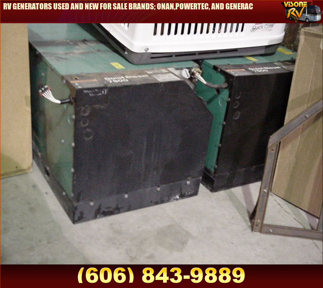 Salvage RV Parts RV GENERATORS USED AND NEW FOR SALE BRANDS; ONAN