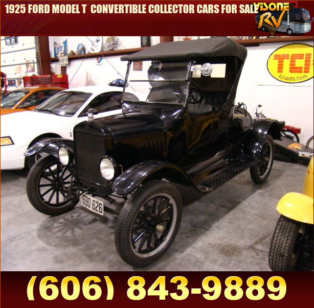 Salvage RV Parts 1925 FORD MODEL T CONVERTIBLE COLLECTOR CARS FOR SALE ...