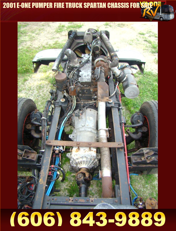 Salvage RV Parts 2001 EONE PUMPER FIRE TRUCK SPARTAN CHASSIS FOR SALE