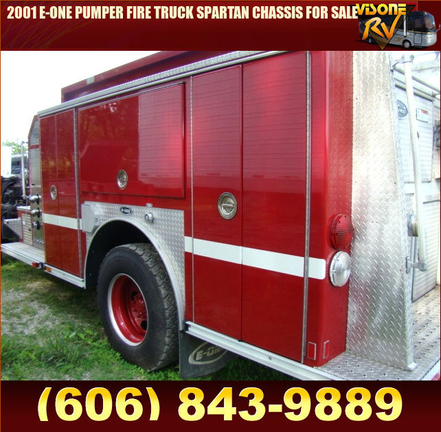 Salvage RV Parts 2001 EONE PUMPER FIRE TRUCK SPARTAN CHASSIS FOR SALE