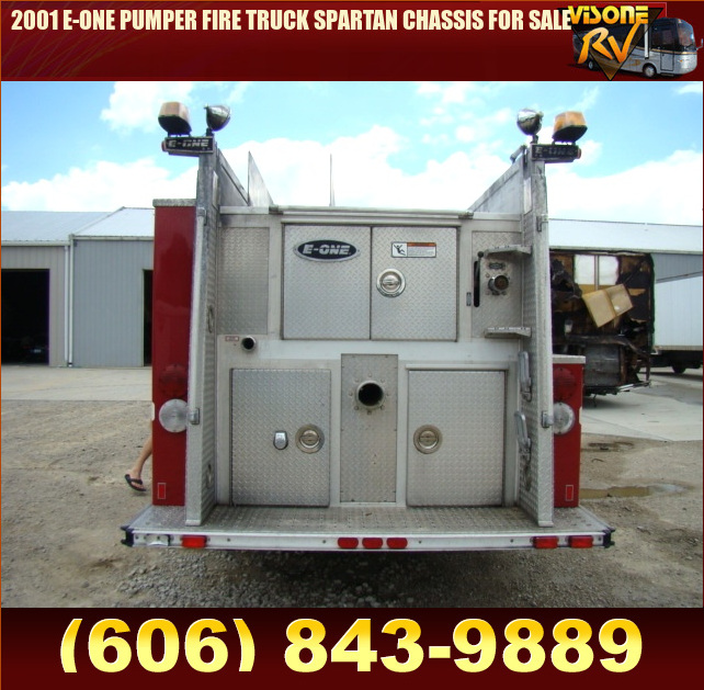 Salvage RV Parts 2001 EONE PUMPER FIRE TRUCK SPARTAN CHASSIS FOR SALE