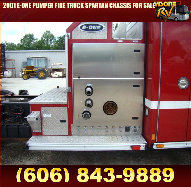 Salvage RV Parts 2001 EONE PUMPER FIRE TRUCK SPARTAN CHASSIS FOR SALE