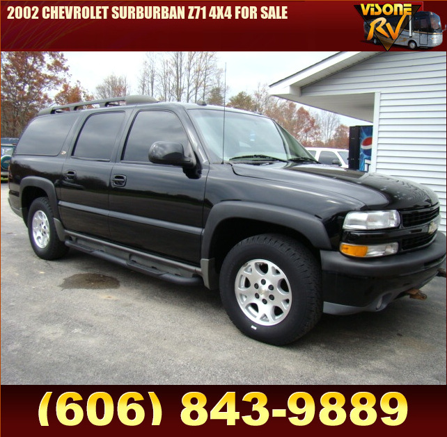 Salvage RV Parts 2002 CHEVROLET SURBURBAN Z71 4X4 FOR SALE PreOwned and