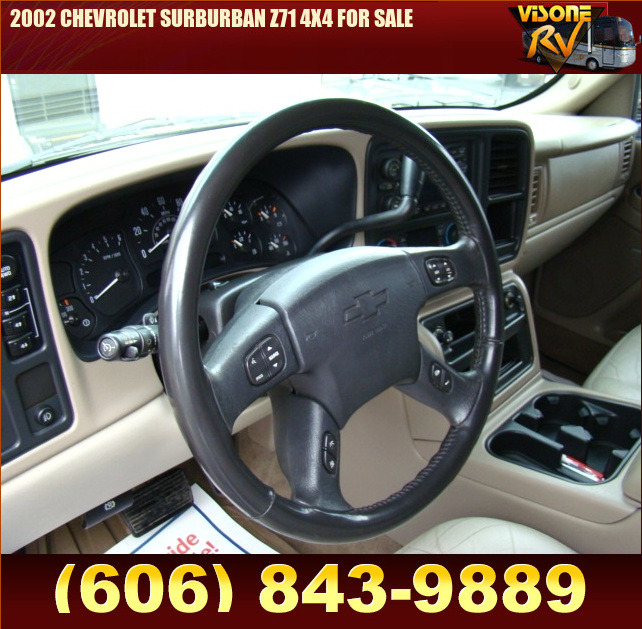 Salvage RV Parts 2002 CHEVROLET SURBURBAN Z71 4X4 FOR SALE PreOwned and