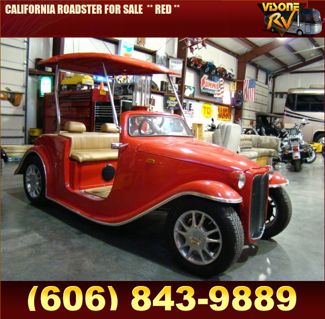 Salvage RV Parts CALIFORNIA ROADSTER FOR SALE ** RED ** PreOwned and