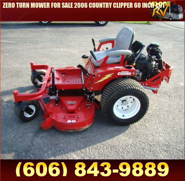 Salvage RV Parts ZERO TURN MOWER FOR SALE 2006 COUNTRY CLIPPER 60 INCH