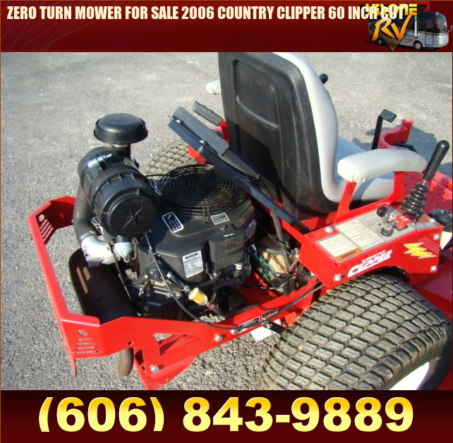 Salvage RV Parts ZERO TURN MOWER FOR SALE 2006 COUNTRY CLIPPER 60 INCH