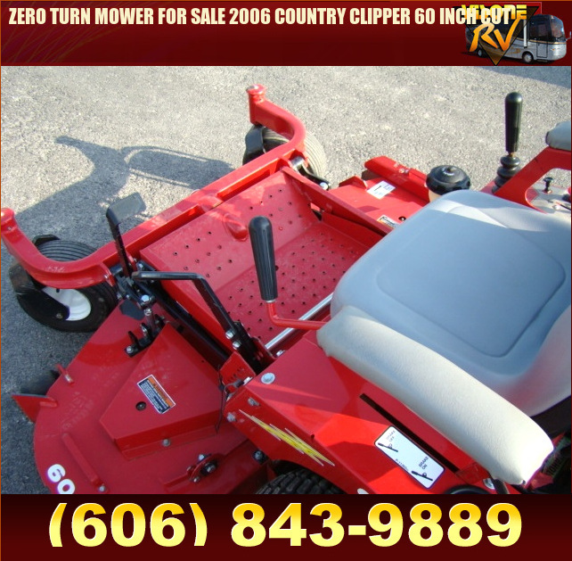 Salvage RV Parts ZERO TURN MOWER FOR SALE 2006 COUNTRY CLIPPER 60 INCH