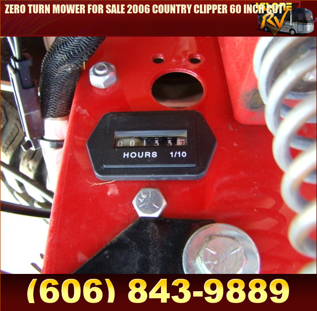 Salvage RV Parts ZERO TURN MOWER FOR SALE 2006 COUNTRY CLIPPER 60 INCH