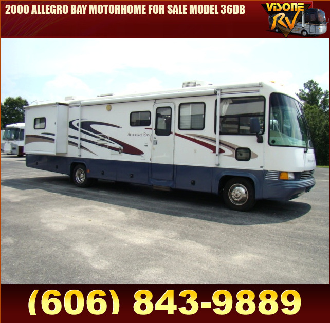 Salvage RV Parts 2000 ALLEGRO BAY MOTORHOME FOR SALE MODEL 36DB RVs