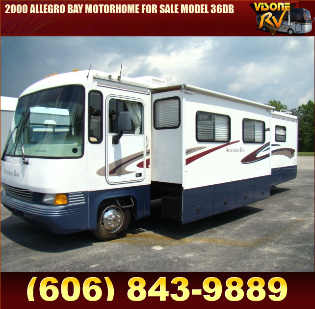Used RV Parts 2000 ALLEGRO BAY MOTORHOME FOR SALE MODEL 36DB RVs