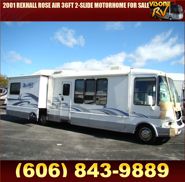Rexhall Rv Logo Used RV Parts 2001 REXHALL ROSE AIR 36FT 2-SLIDE MOTORHOME FOR SALE RVs ...