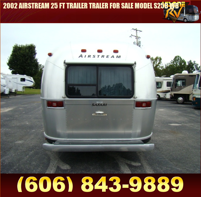 Salvage RV Parts 2002 AIRSTREAM 25 FT TRAILER TRALER FOR SALE MODEL