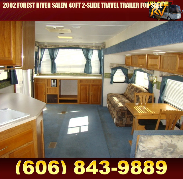 Salvage RV Parts 2002 FOREST RIVER SALEM 40FT 2-SLIDE TRAVEL TRAILER