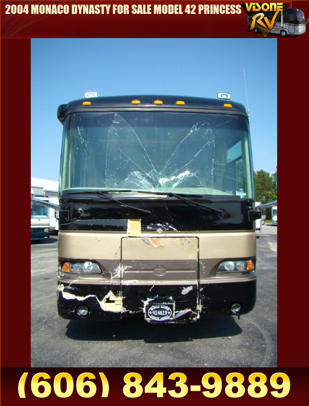 Salvage RV Parts 2004 MONACO DYNASTY FOR SALE MODEL 42 PRINCESS RVs