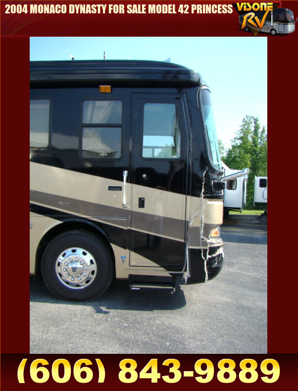 Salvage RV Parts 2004 MONACO DYNASTY FOR SALE MODEL 42 PRINCESS RVs