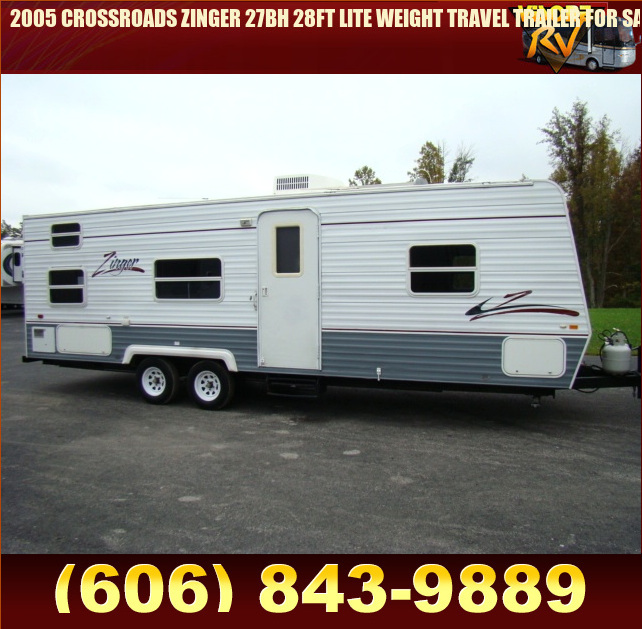 Salvage RV Parts 2005 CROSSROADS ZINGER 27BH 28FT LITE WEIGHT TRAVEL