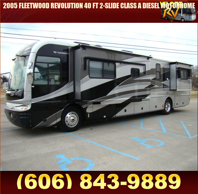 Salvage RV Parts 2005 FLEETWOOD REVOLUTION 40 FT 2-SLIDE CLASS A DIESEL ...