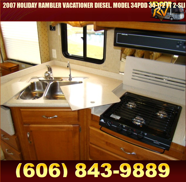 Salvage RV Parts 2007 HOLIDAY RAMBLER VACATIONER DIESEL. MODEL 34PDD 34