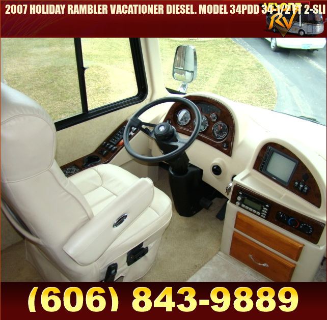 Salvage RV Parts 2007 HOLIDAY RAMBLER VACATIONER DIESEL. MODEL 34PDD 341/2 FT 2SLIDE MOTORHOME