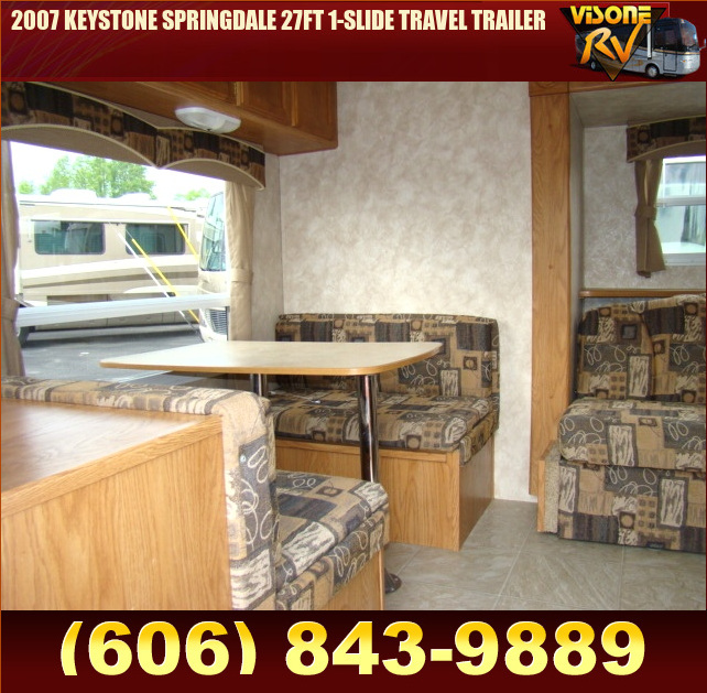 Used RV Parts 2007 KEYSTONE SPRINGDALE 27FT 1-SLIDE TRAVEL TRAILER RVs ...