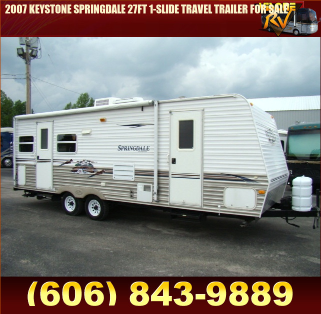 Used RV Parts 2007 KEYSTONE SPRINGDALE 27FT 1-SLIDE TRAVEL TRAILER FOR ...