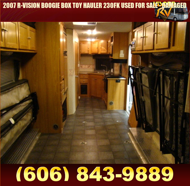 Salvage RV Parts 2007 RVISION BOOGIE BOX TOY HAULER 230FK USED FOR