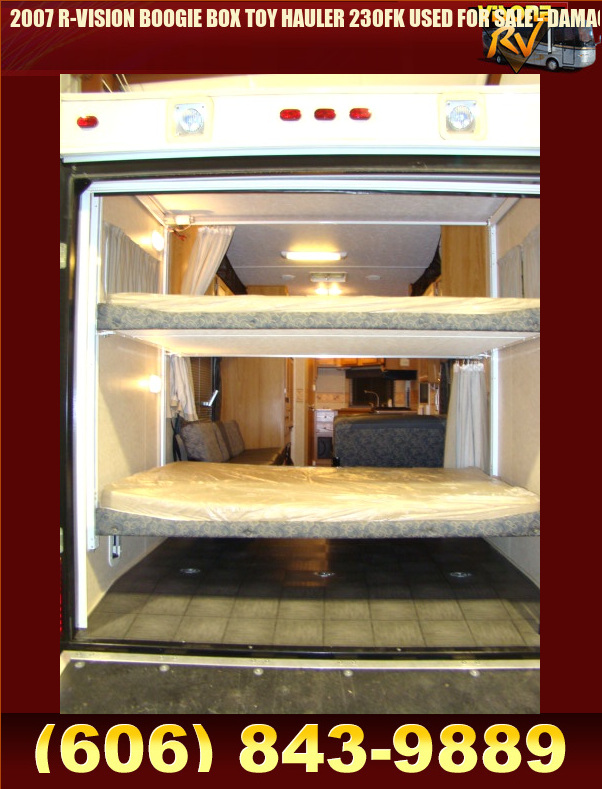 Salvage RV Parts 2007 RVISION BOOGIE BOX TOY HAULER 230FK USED FOR