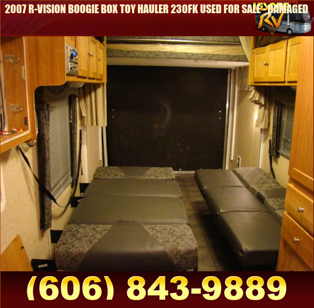 Salvage RV Parts 2007 RVISION BOOGIE BOX TOY HAULER 230FK USED FOR