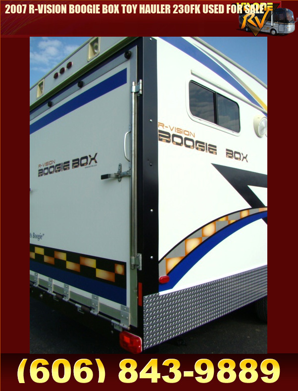 Salvage RV Parts 2007 RVISION BOOGIE BOX TOY HAULER 230FK USED FOR