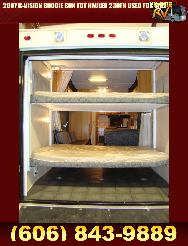 Salvage RV Parts 2007 RVISION BOOGIE BOX TOY HAULER 230FK USED FOR