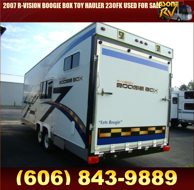 Salvage RV Parts 2007 RVISION BOOGIE BOX TOY HAULER 230FK USED FOR