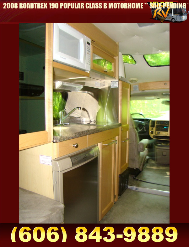Salvage RV Parts 2008 ROADTREK 190 POPULAR CLASS B MOTORHOME ** SALE
