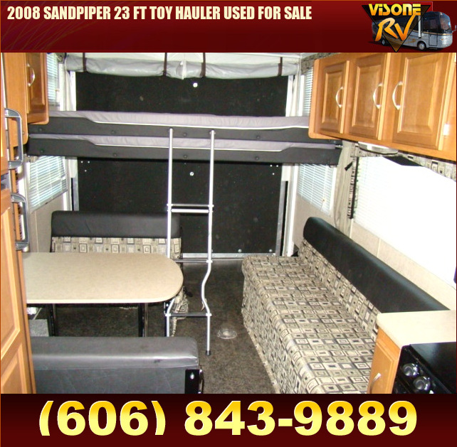 Salvage RV Parts 2008 SANDPIPER 23 FT TOY HAULER USED FOR SALE RVs