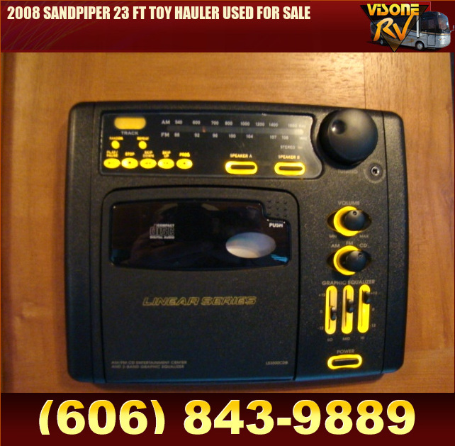 Salvage RV Parts 2008 SANDPIPER 23 FT TOY HAULER USED FOR SALE RVs