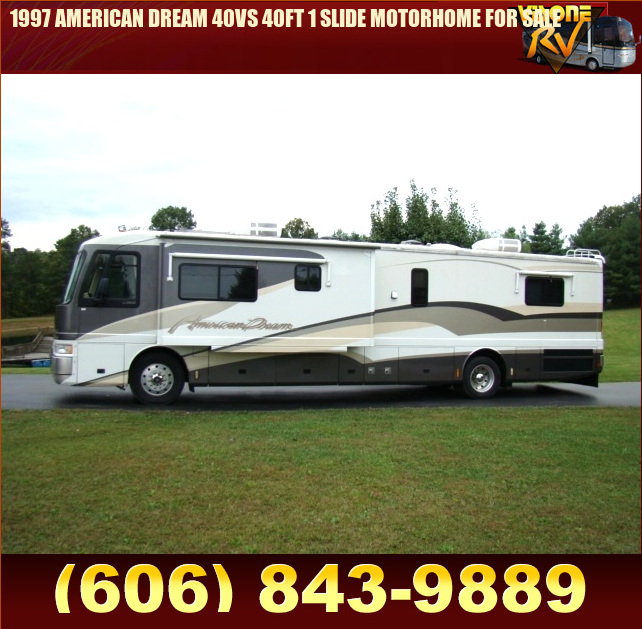Salvage RV Parts 1997 AMERICAN DREAM 40VS 40FT 1 SLIDE MOTORHOME FOR