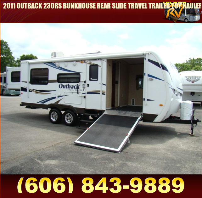 Salvage RV Parts 2011 OUTBACK 230RS BUNKHOUSE REAR SLIDE TRAVEL TRAILER