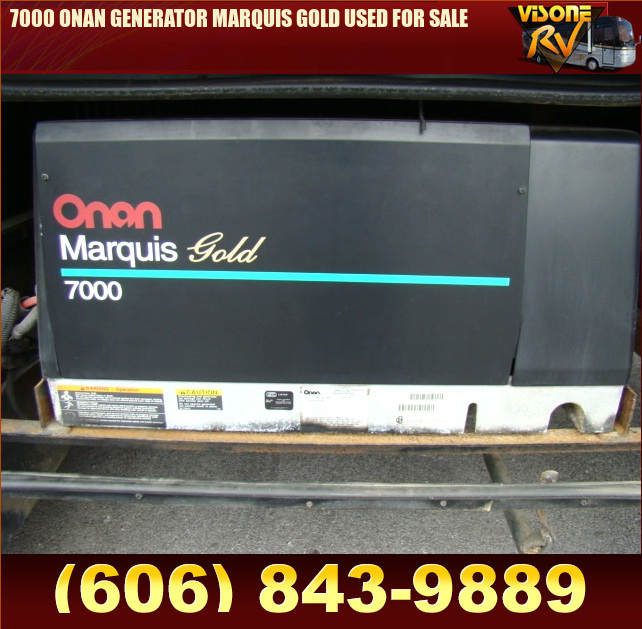 Salvage RV Parts 7000 ONAN GENERATOR MARQUIS GOLD USED FOR SALE Used RV Parts Repair and