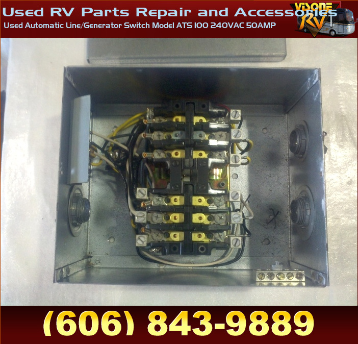 Used RV Parts Used Automatic Line/Generator Switch Model ATS 100 240VAC