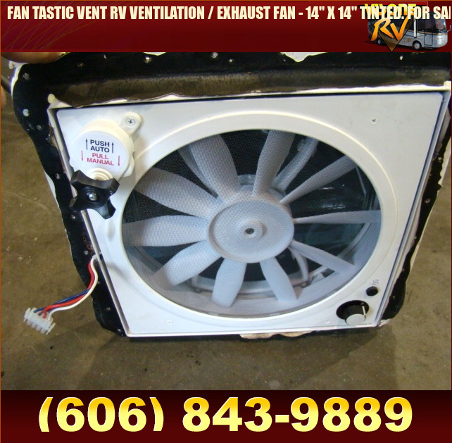 Used RV Parts FAN TASTIC VENT RV VENTILATION / EXHAUST FAN 14" X 14